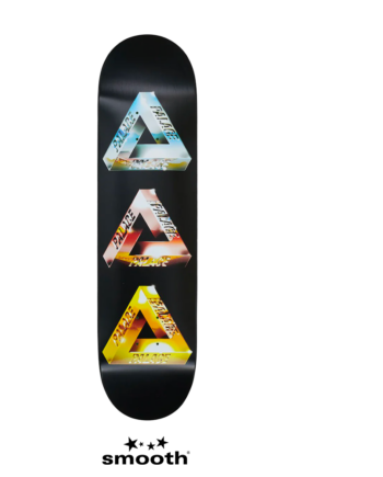 Palace Chrome Tri-Ferg 2 Skateboard Deck - 8.1" Chrome / Silver PLB464