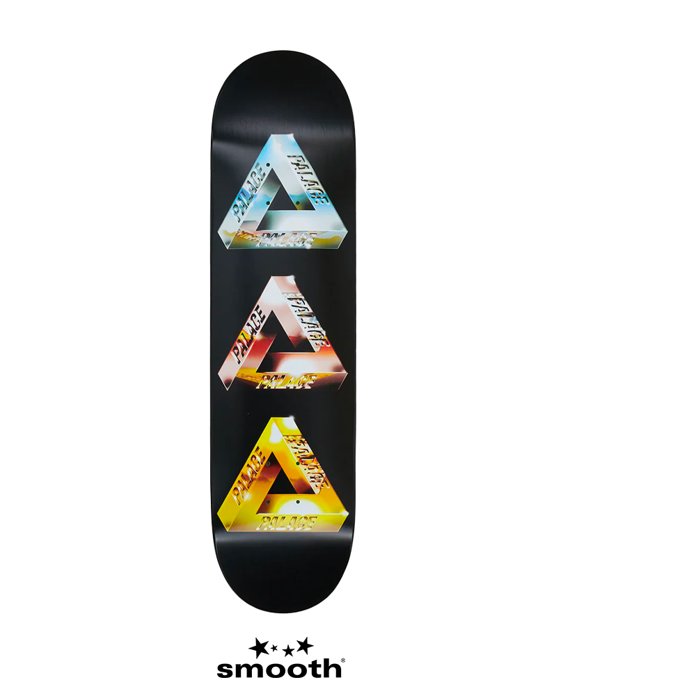Palace Chrome Tri-Ferg 2 Skateboard Deck - 8.1" Chrome / Silver PLB464