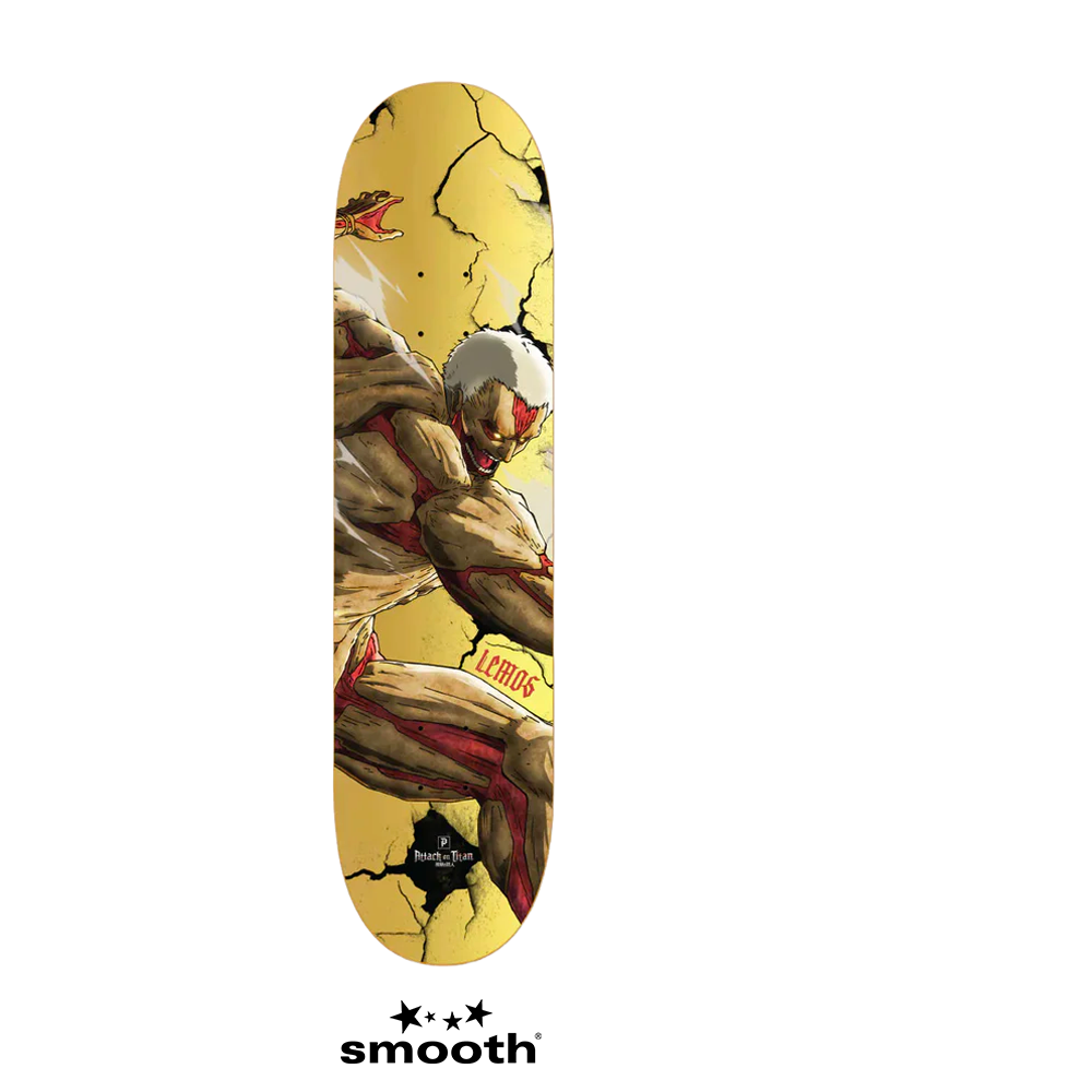 Primitive x Attack On Titan Lemos Harden Skate Deck 8.38'' Gold PS24W0001_GLD_8.38