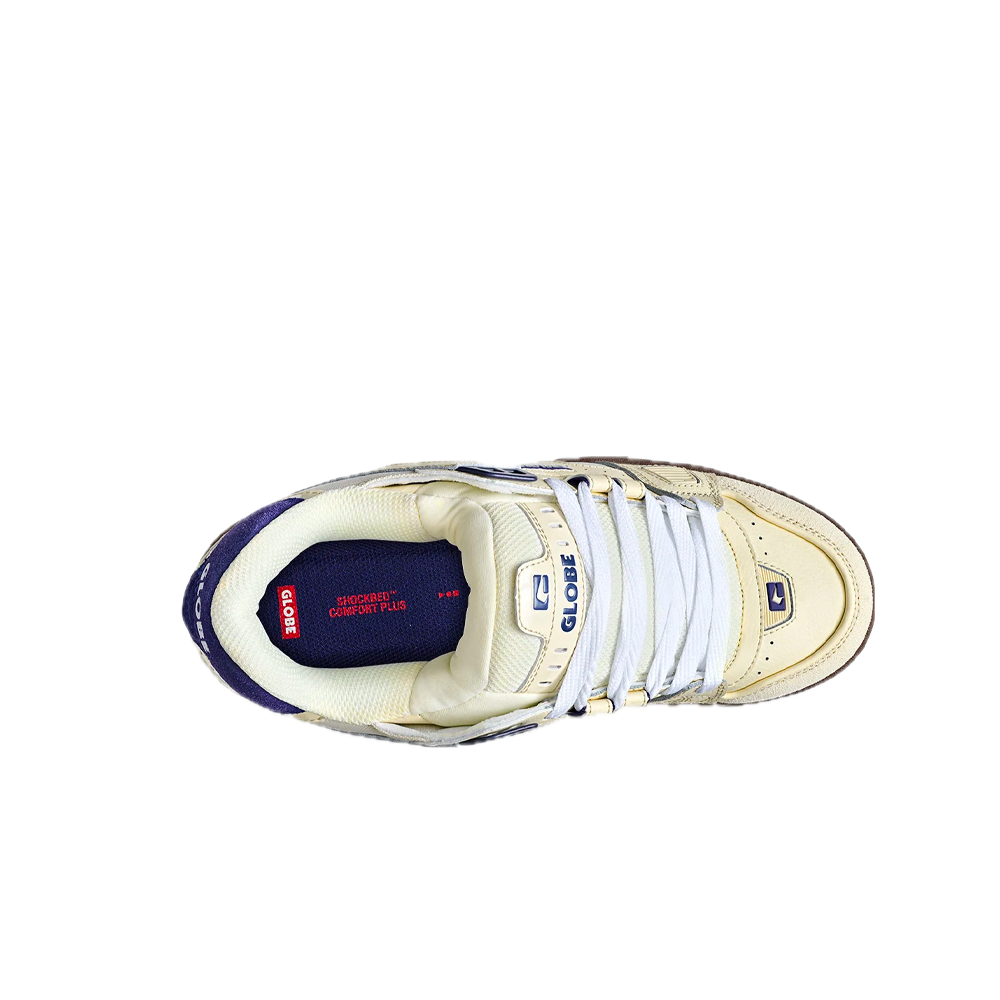 Globe Sabre Skate Shoes Antique White / Blue GBSABR_AWB