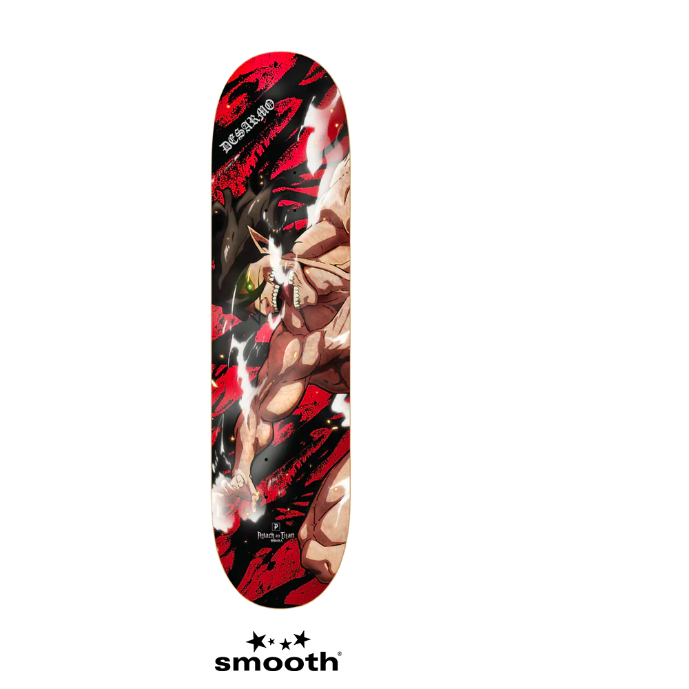 Primitive x Attack On Titan Future Memory Desarmo Deck 8.0'' Red PS24W0002_RED_8.0