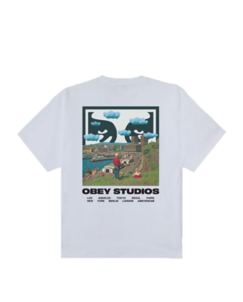 Obey Sky Face Tee White 168024320_WHT