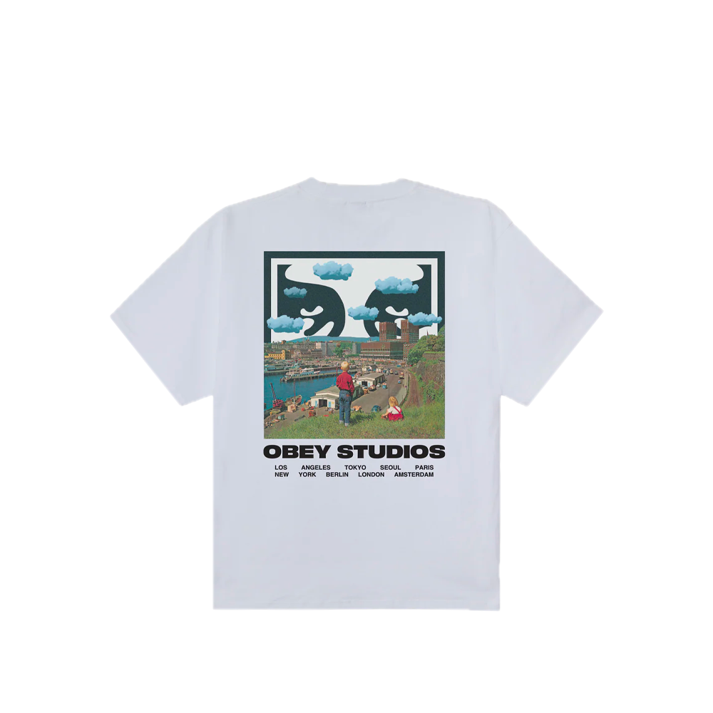 Obey Sky Face Tee White 168024320_WHT