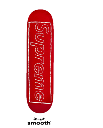 Supreme x KAWS Chalk Logo Skateboard Deck Red 8.5" SS21SB4
