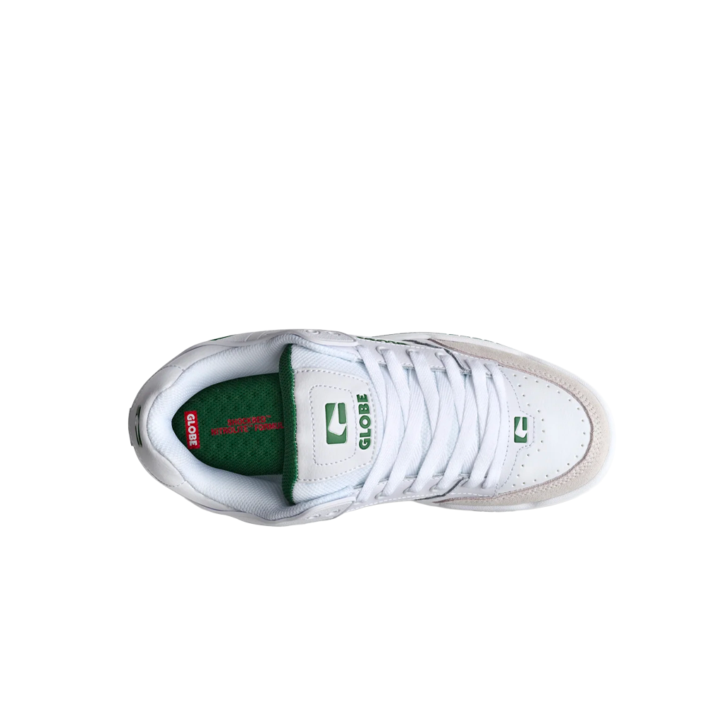 Globe Tilt Skate Shoes White / Green GBTILT_WG