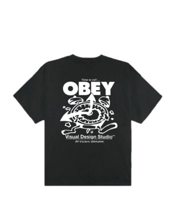 Obey Time to Call Tee Vintage Black 168024321_VBK