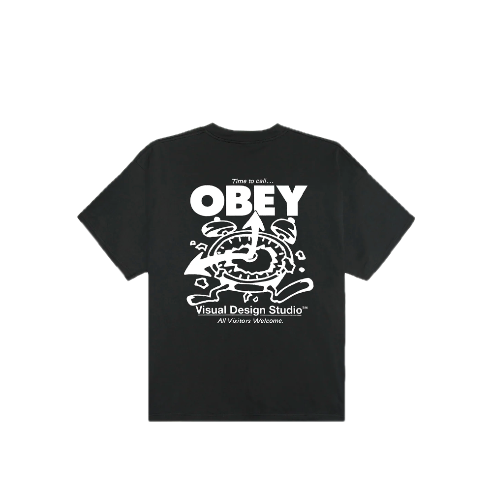 Obey Time to Call Tee Vintage Black 168024321_VBK