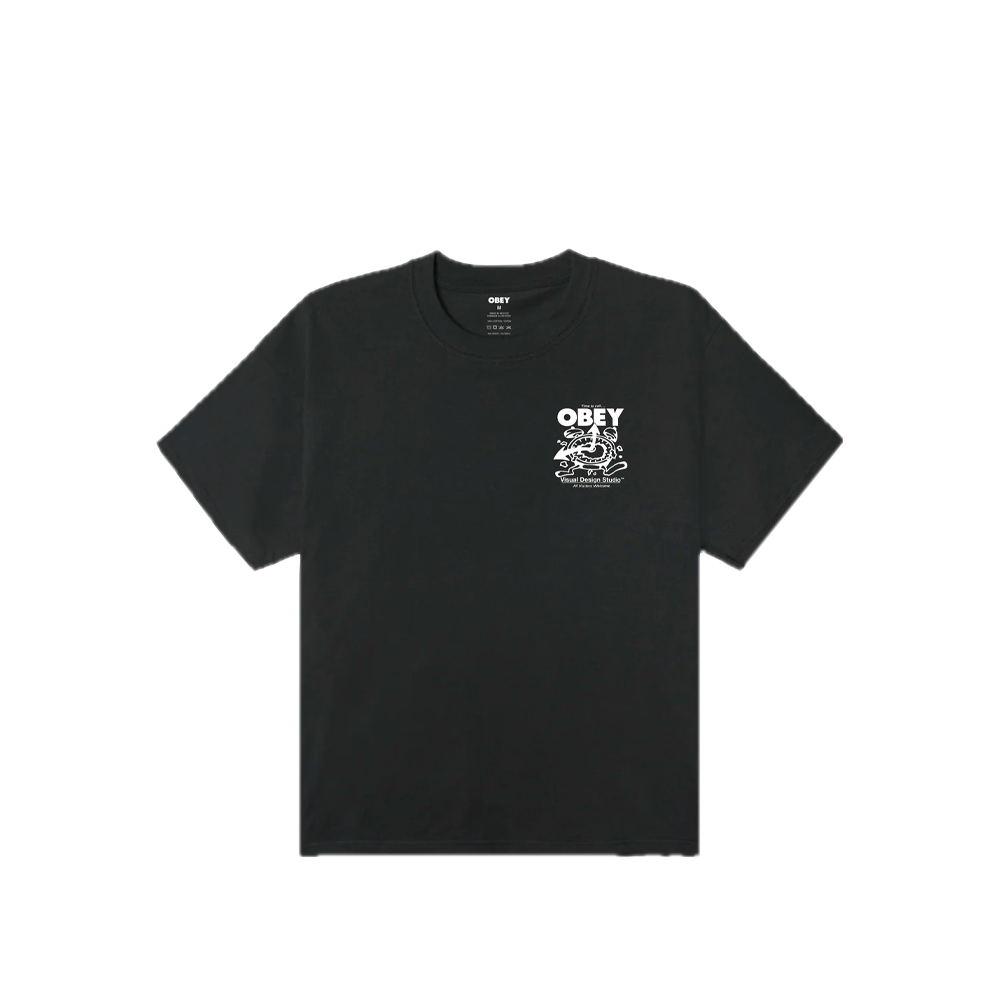 Obey Time to Call Tee Vintage Black 168024321_VBK