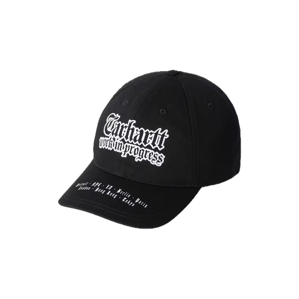 Carhartt Wip World Tour Cap Black / White I036341_0D2_XX