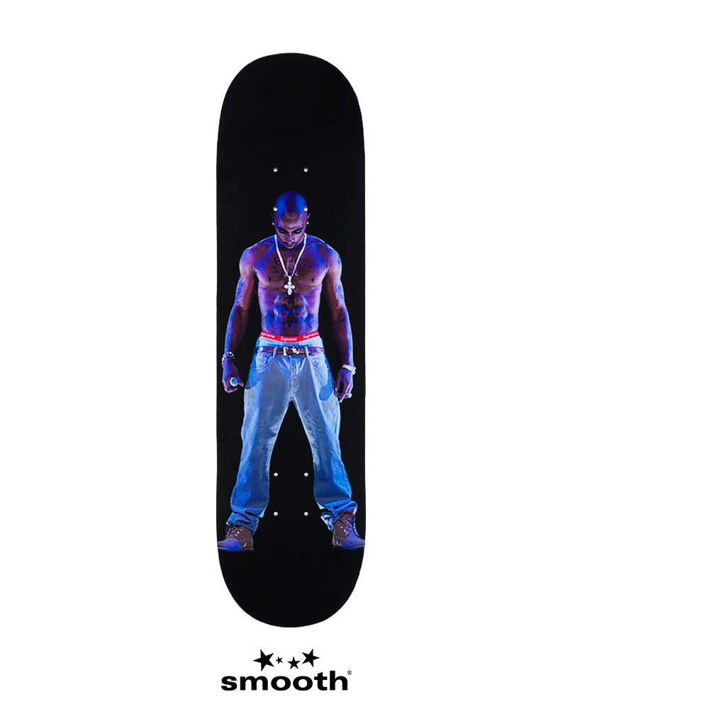 Supreme Tupac Hologram Skateboard Black 8.5" SS20SB5