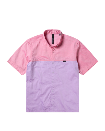 No Problemo Colourblock SS Work Shirt Pink NP40113.05