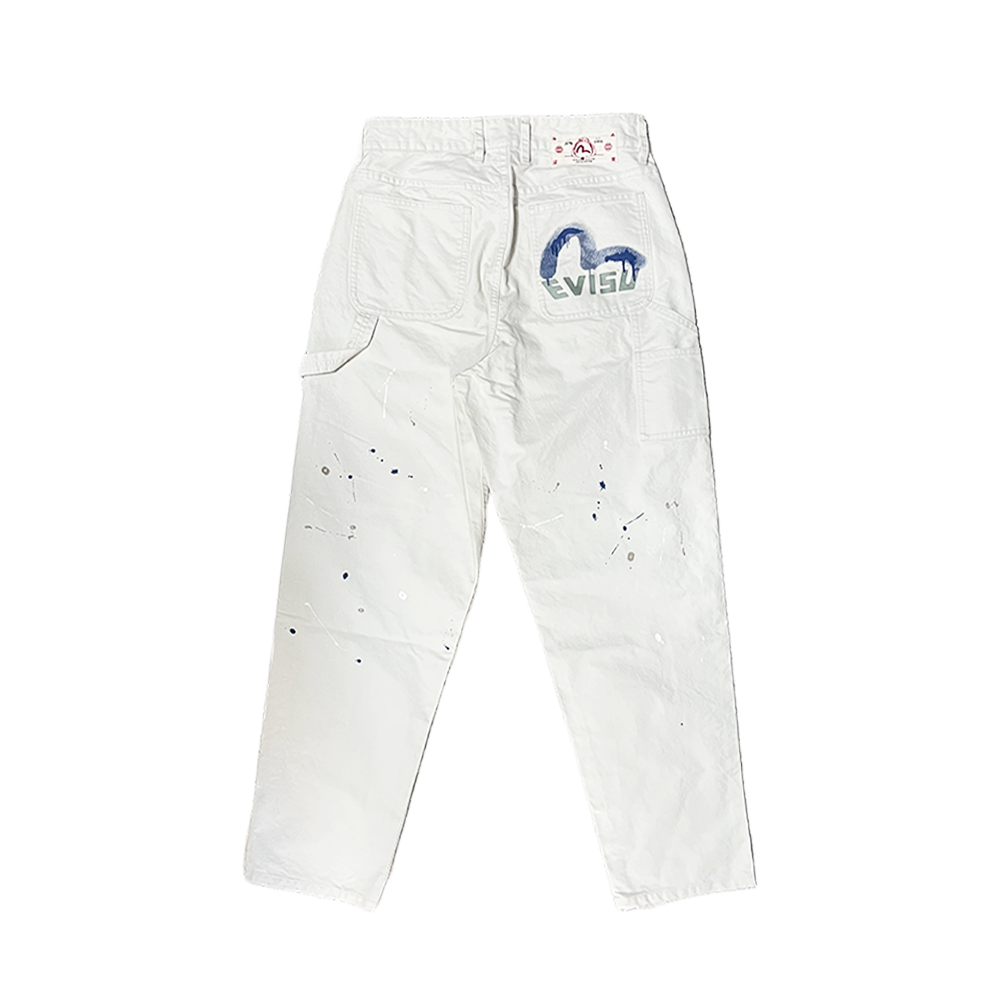 Evisu Cotton Pants Ecru 2ESHTM6PT1128XXCT