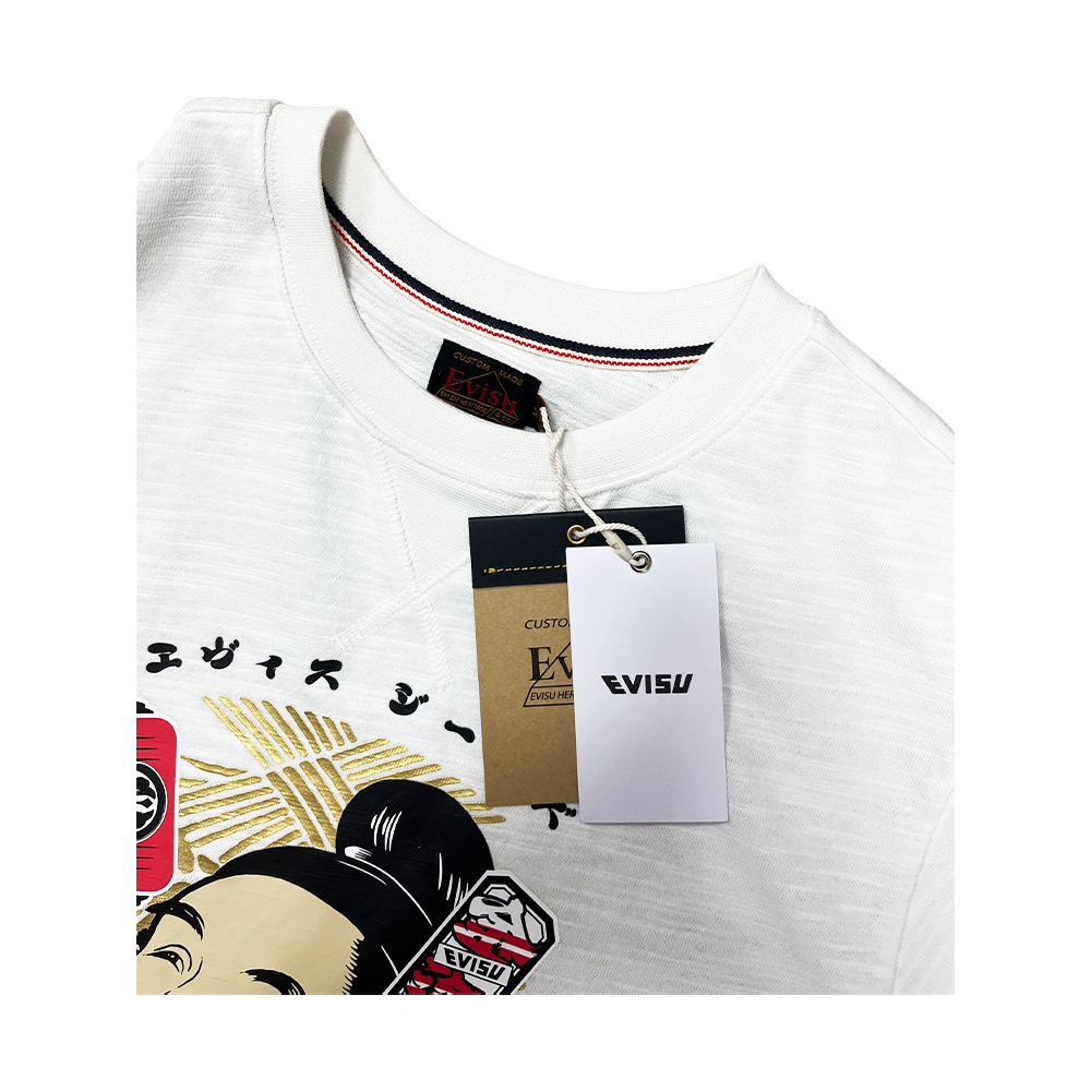 Evisu Godhead Printed T-shirt Ecru 2ESHTM6TS1083XXCT