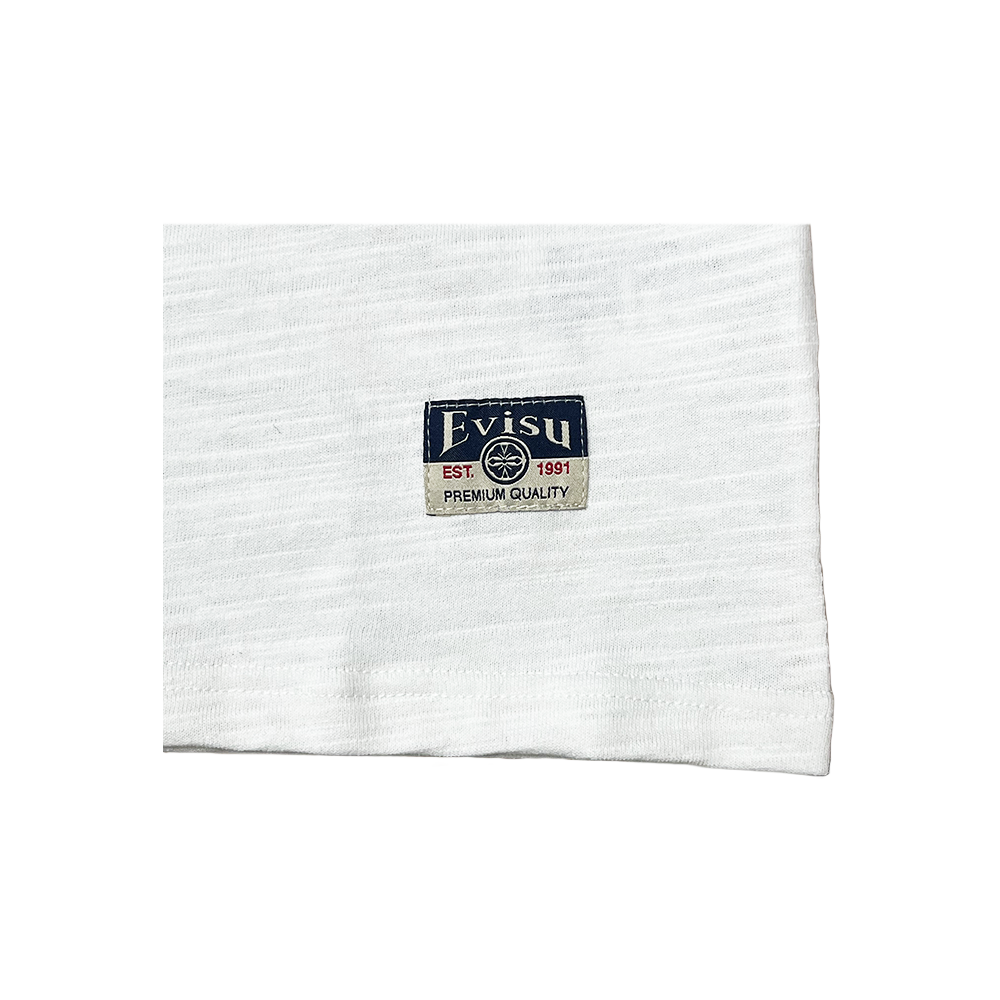 Evisu Godhead Printed T-shirt Ecru 2ESHTM6TS1083XXCT