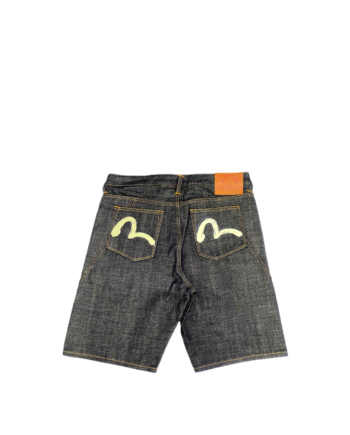 Evisu HT Seagull Printed Pocket Denim Shorts Indigo 2ESHTM6DS1058XXDN