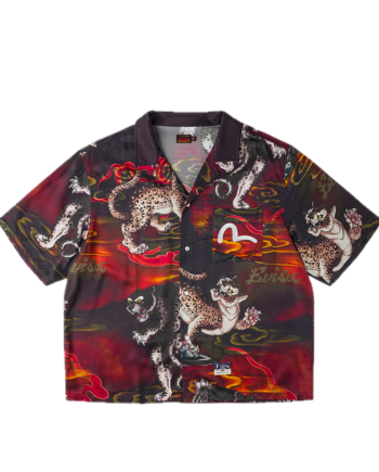 Evisu Leopard All-over Print Shirt Black 2ESHTM6SS1032BZVR