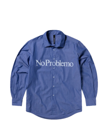 No Problemo LS Poplin Shirt Navy NP40102.05