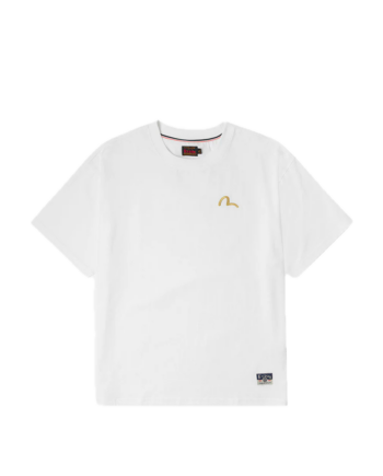 Evisu Seagull Embroidery T-Shirt White 2EAHTM5TS1183RXCT