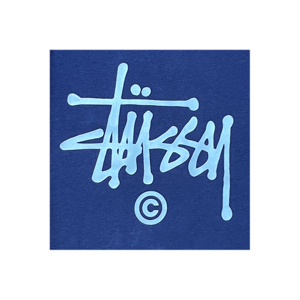 Stussy Logo Tee Blue 0900059_BLE