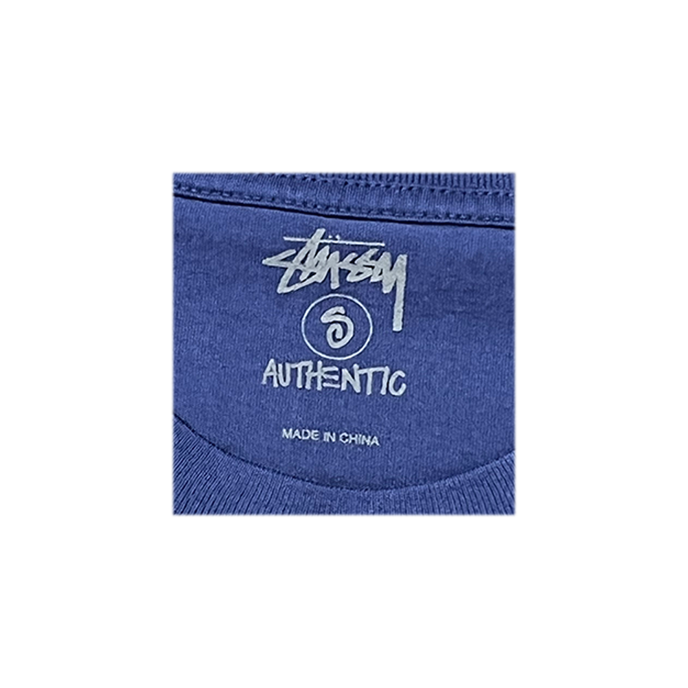 Stussy Logo Tee Blue 0900059_BLE