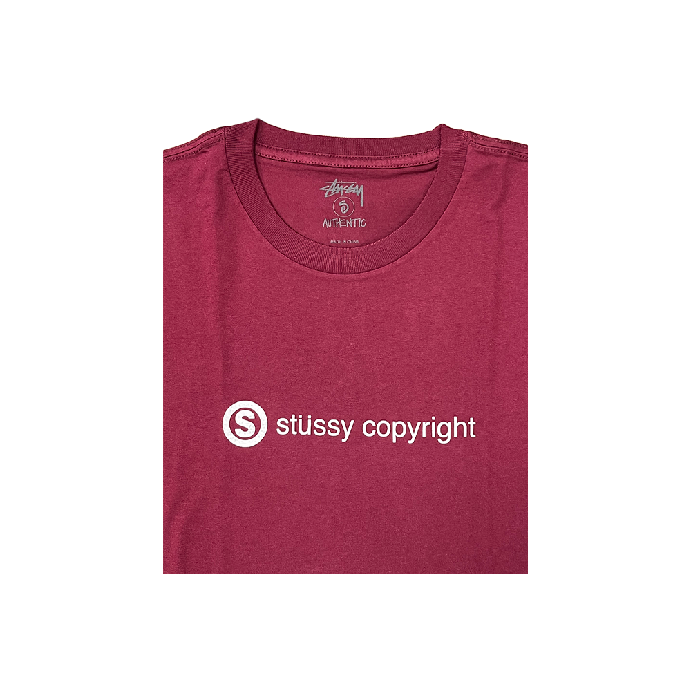 Stussy Copyright Tee Red 0900060_RED