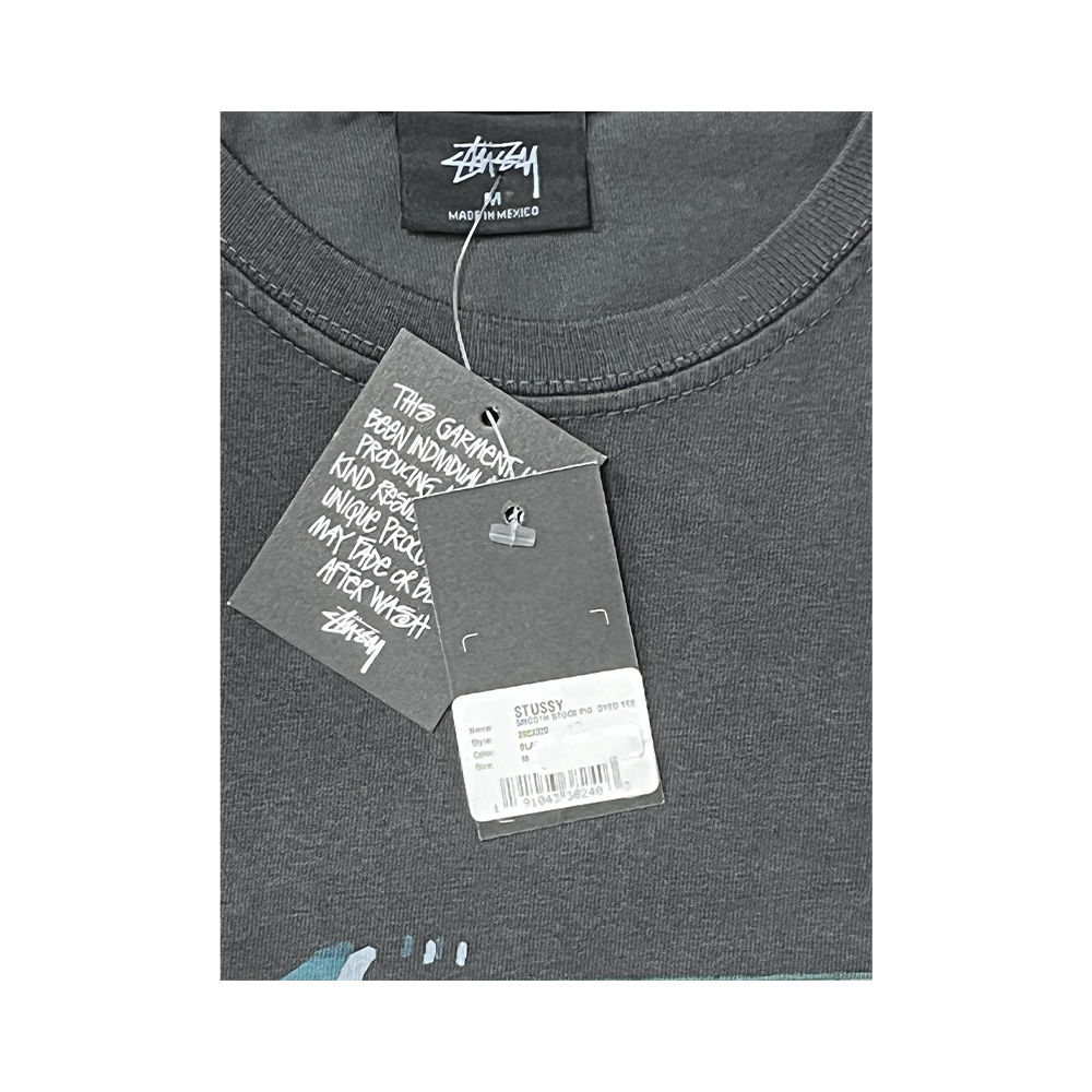 Stussy Smooth Stock Pig. Dyed Tee Black 3903320_BLK