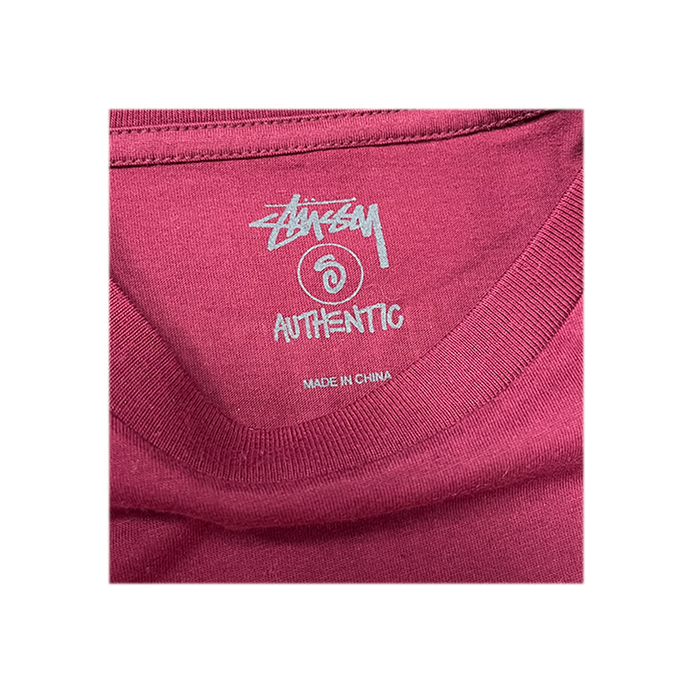 Stussy x Daniel Clowes Space Graphic Tee Burgundy 0900065_BRG