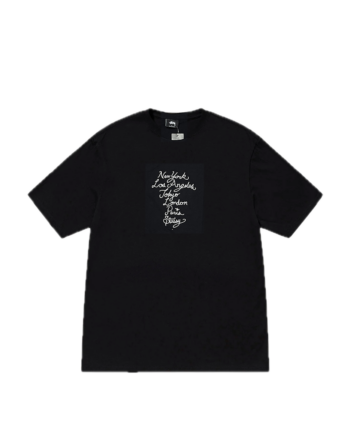 Stussy Cursive WT Emb. Tee Black 1903895_BLK