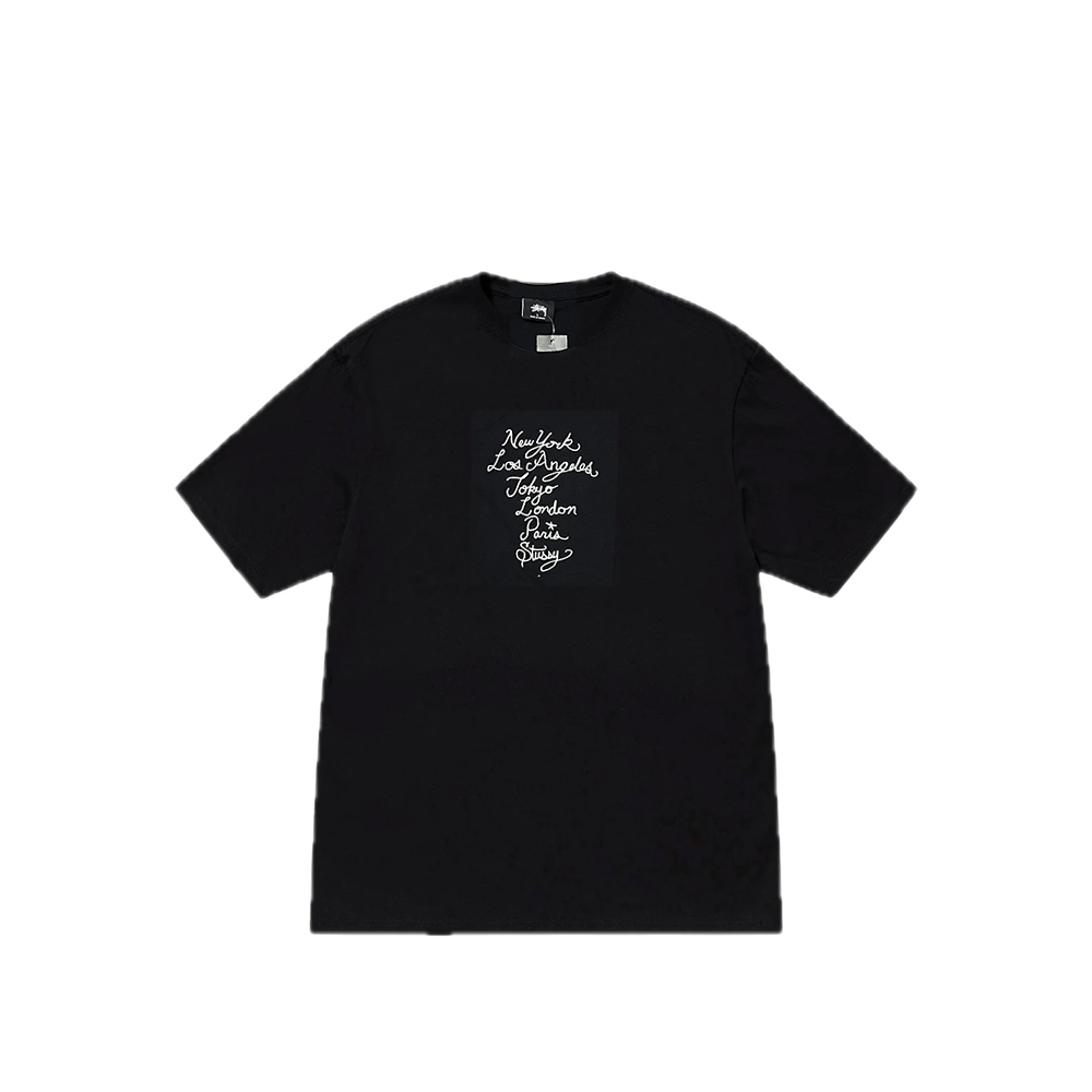 Stussy Cursive WT Emb. Tee Black 1903895_BLK