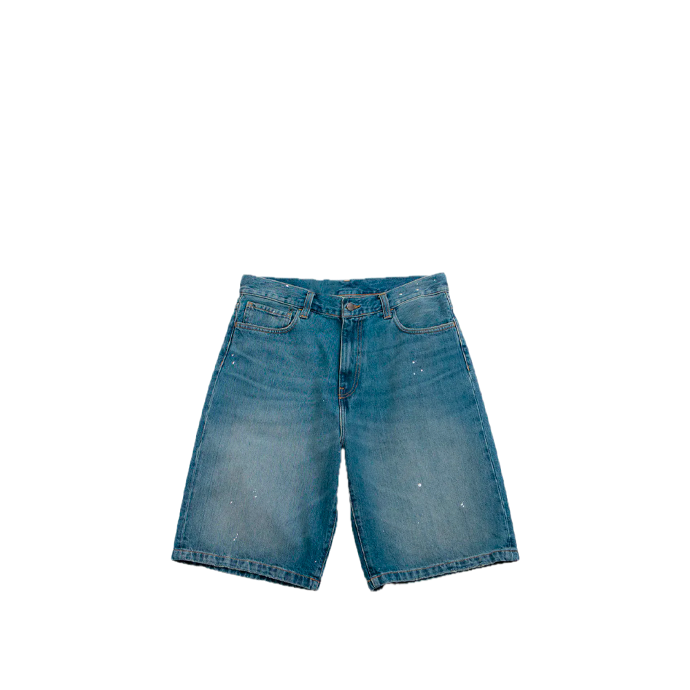 Carhartt WIP Landon Short Blue / Destroy Wash / Splatter I037028_01_EJ
