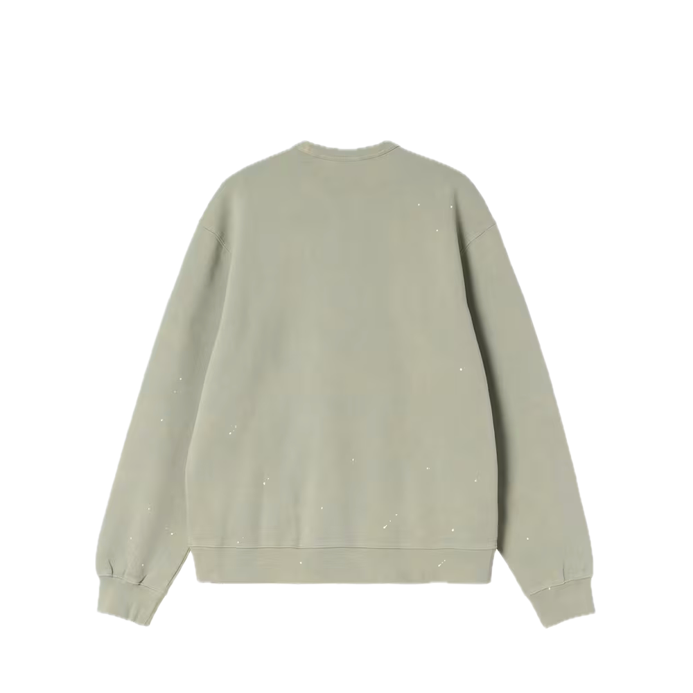 Carhartt WIP S/S Painter Sweatshirt Shady Green / Destroy Wash / Splatter I036899_3RF_EJ