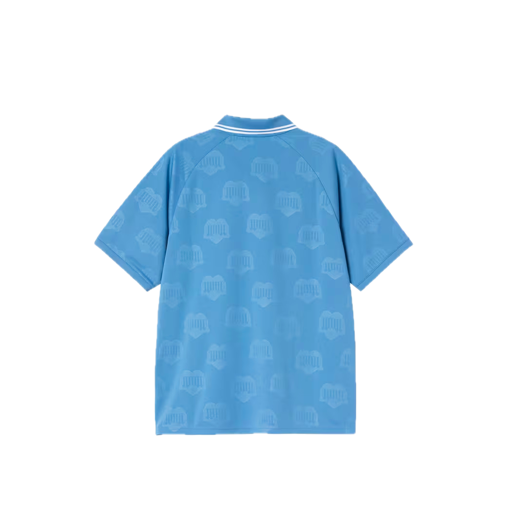 Carhartt WIP S/S Terrace Football T-Shirt Heart Train Jacquard / Curacao I037567_43S_XX