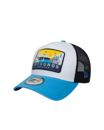 9FORTY A-Frame Trucker New Era Location Mykonos Pastel Blue 60856283