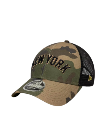 New Era 9FORTY New York Yankees MLB Camo Wordmark Snapback Trucker 60856332