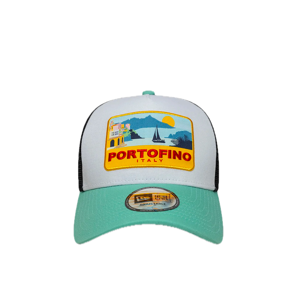 9FORTY A-Frame Trucker New Era Location Portofino Pastel Green 60856271