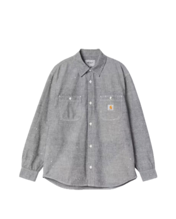 Carhartt WIP L/S Painter Shirt Black / Worn Used / Splatter I036919_89_0L