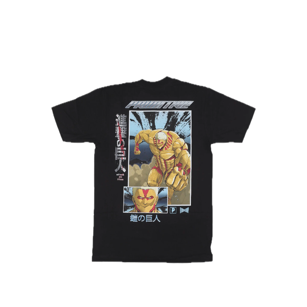 Primitive X Attack On Titan Armored HW Tee Black PA124301_BLK