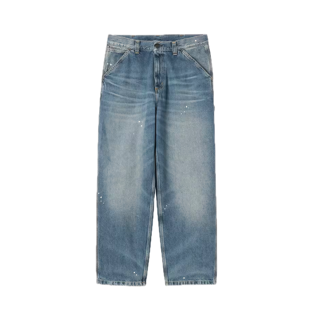 Carhartt Wip OG Single Knee Pant Blue / Destroy Wash / Splatter I037031_01_EJ