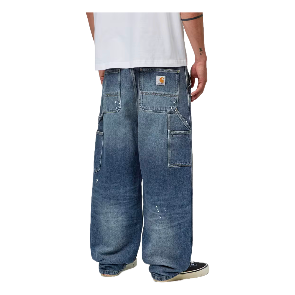 Carhartt Wip OG Single Knee Pant Blue / Destroy Wash / Splatter I037031_01_EJ