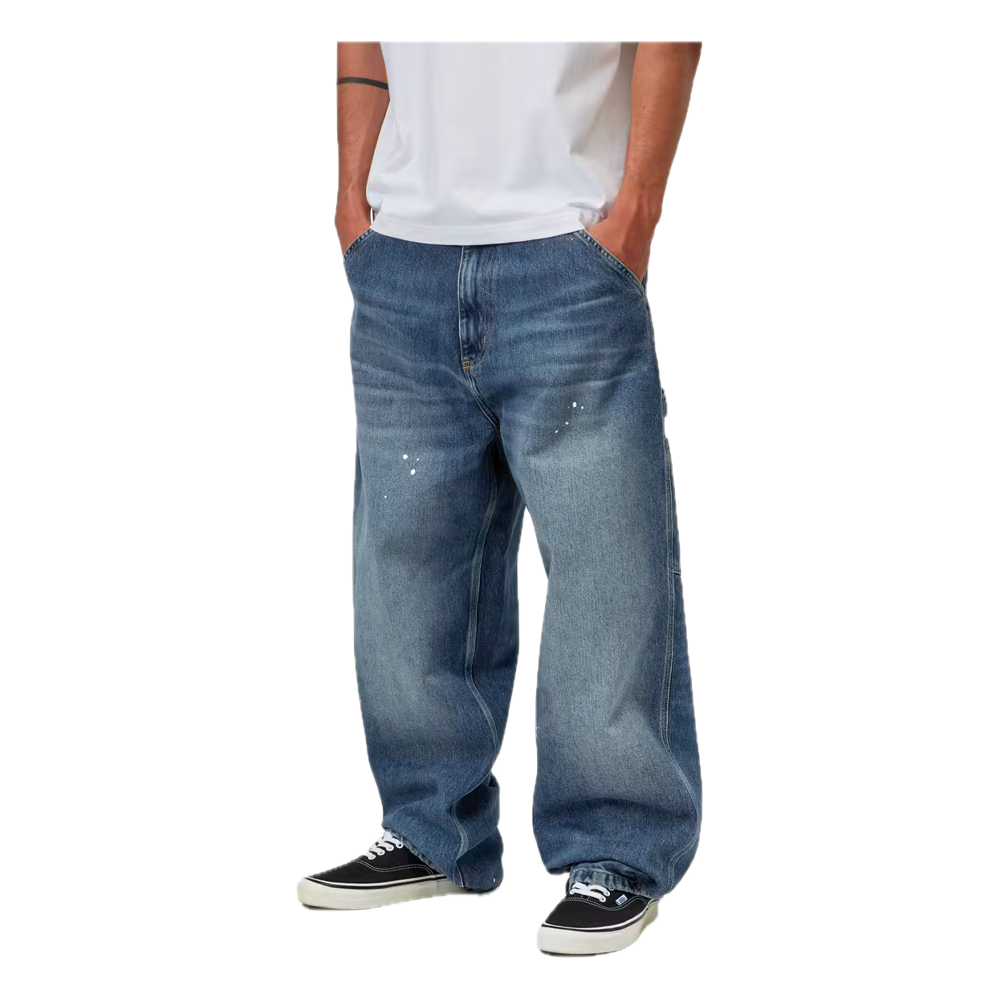 Carhartt Wip OG Single Knee Pant Blue / Destroy Wash / Splatter I037031_01_EJ