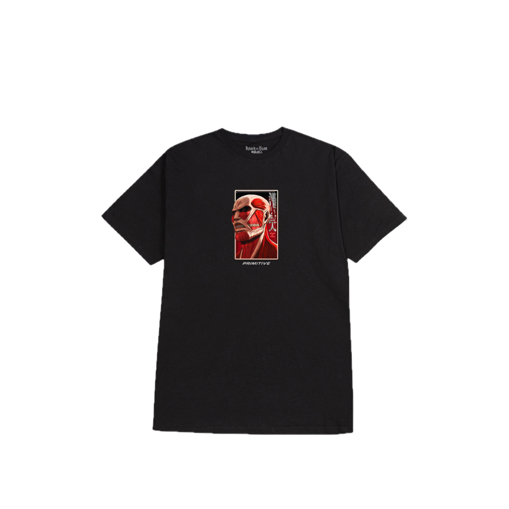 Primitive X Attack On Titan Colossal Dirty P Tee Black PAPSP2417_BLK
