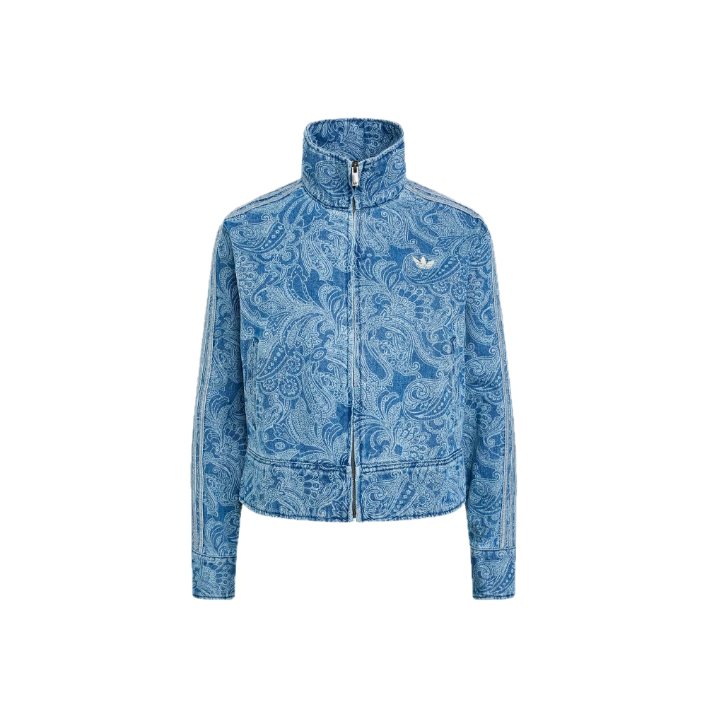 Adidas Liberty London Firebird Denim Track Top Denim Blue / Light Denim KR6674