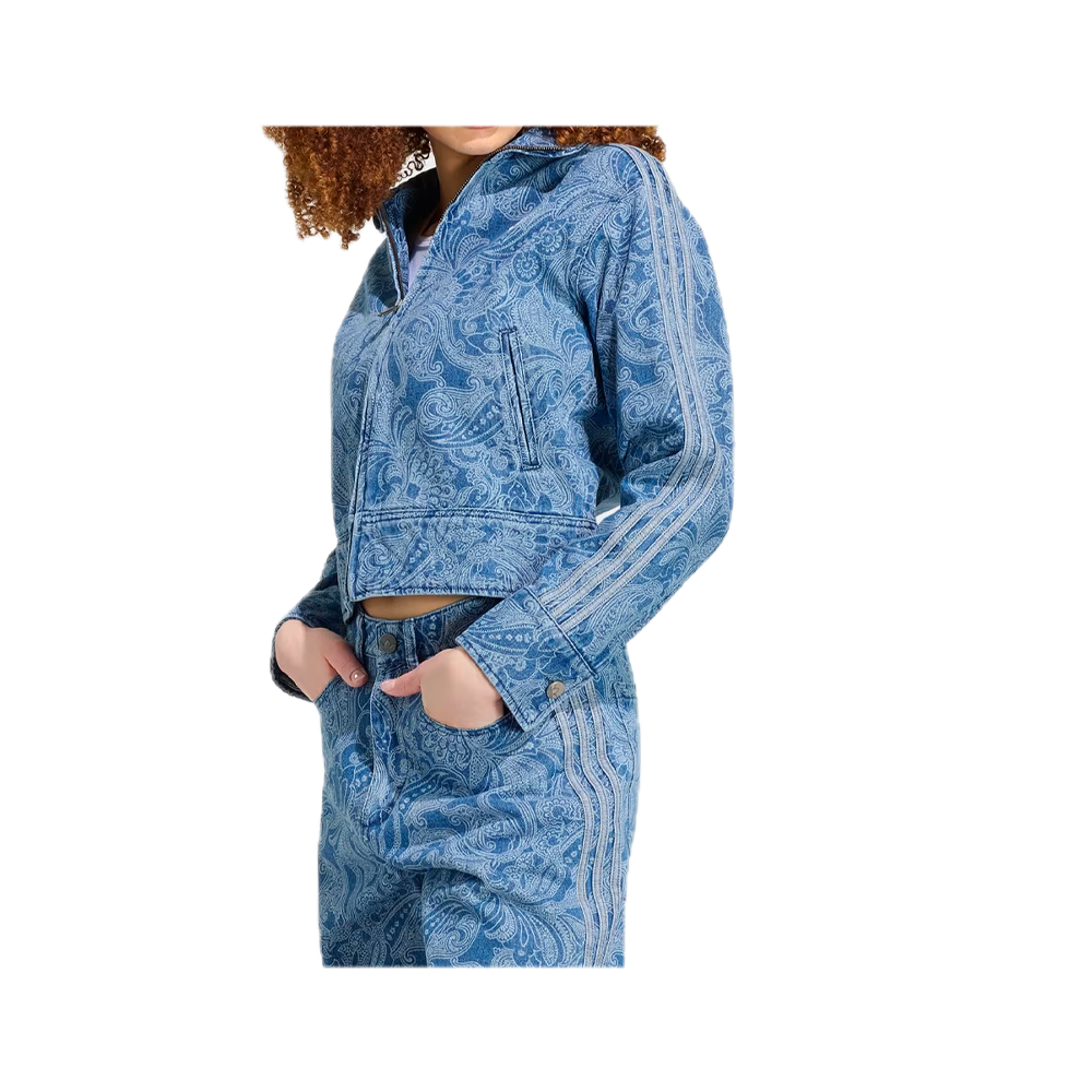 Adidas Liberty London Firebird Denim Track Top Denim Blue / Light Denim KR6674