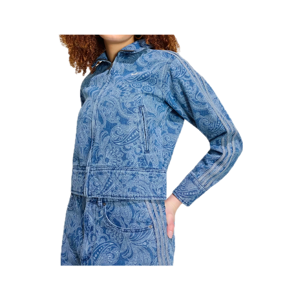 Adidas Liberty London Firebird Denim Track Top Denim Blue / Light Denim KR6674