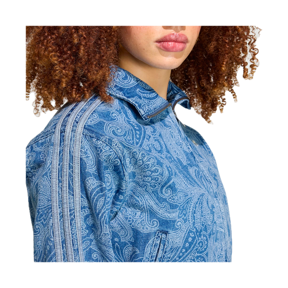 Adidas Liberty London Firebird Denim Track Top Denim Blue / Light Denim KR6674