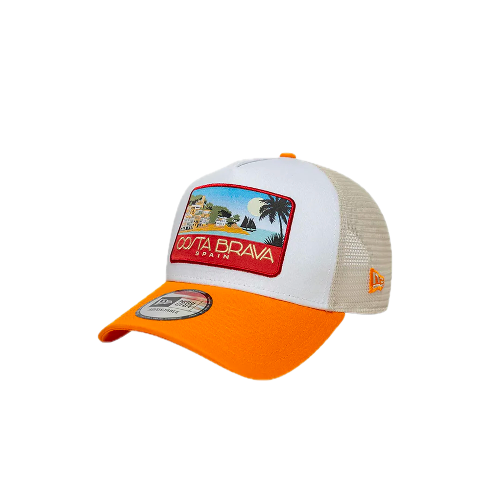 9FORTY A-Frame Trucker New Era Location Costa Brava Orange 60856281