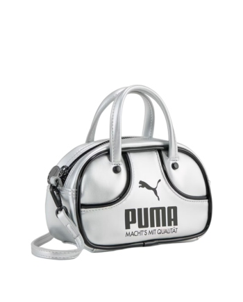PUMA 1976 Archive Metallic Micro Grip Bag 2.5L Glacial Gray / Black 092485-01