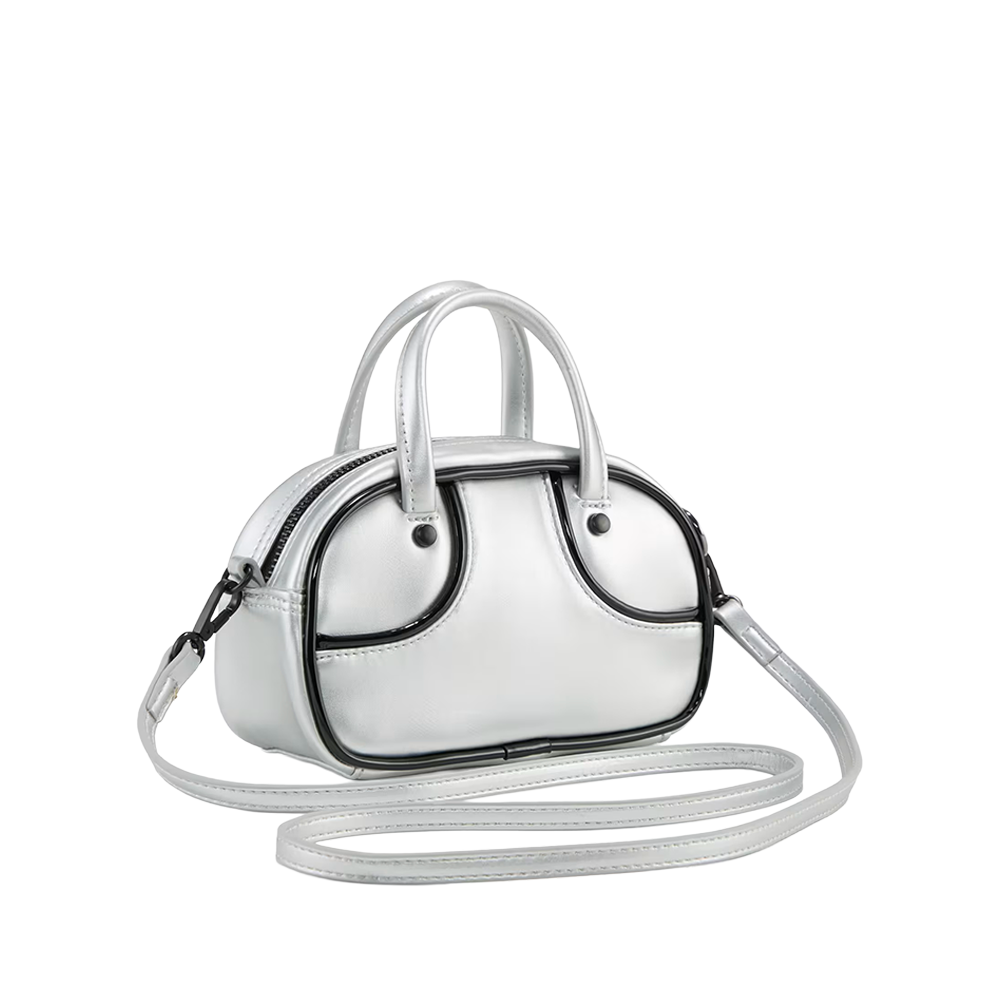 PUMA 1976 Archive Metallic Micro Grip Bag 2.5L Glacial Gray / Black 092485-01