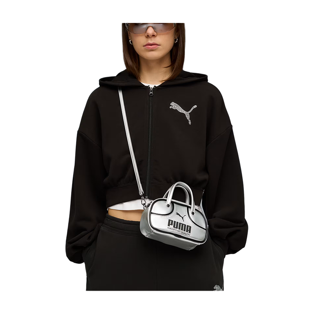 PUMA 1976 Archive Metallic Micro Grip Bag 2.5L Glacial Gray / Black 092485-01
