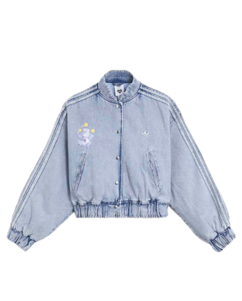 Adidas Originals x Care Bears Embroidered Boxy Women's Denim Jacket Blue KQ6747